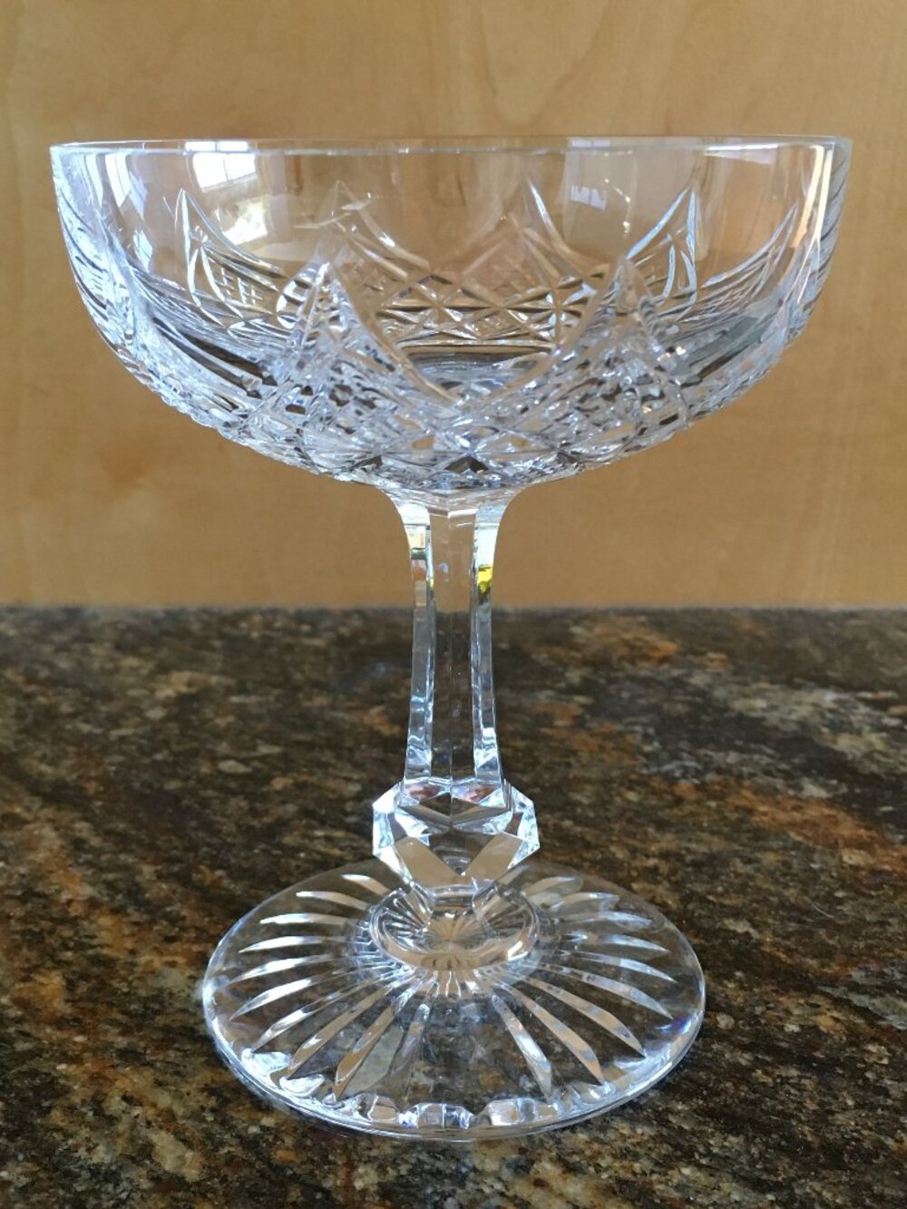 Vintage Baccarat France Cut Crystal 'Colbert' Champagne Coupe - Coupe #2